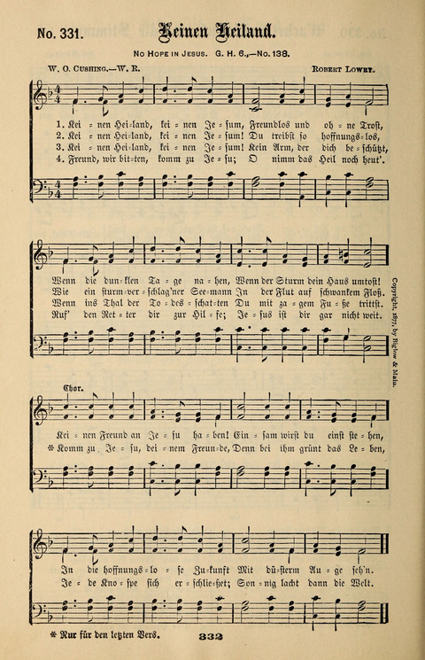 Evangeliums-Lieder 1 und 2: (Gospel Hymns) mit deutschen Kernliedern page 332