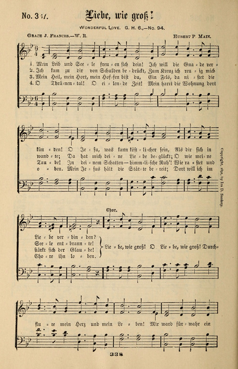 Evangeliums-Lieder 1 und 2: (Gospel Hymns) mit deutschen Kernliedern page 338