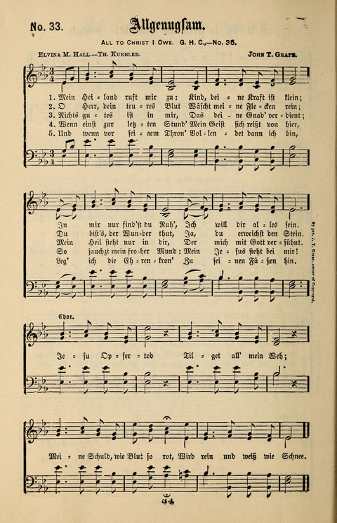 Evangeliums-Lieder 1 und 2: (Gospel Hymns) mit deutschen Kernliedern page 34