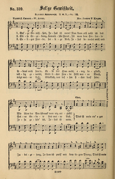 Evangeliums-Lieder 1 und 2: (Gospel Hymns) mit deutschen Kernliedern page 340