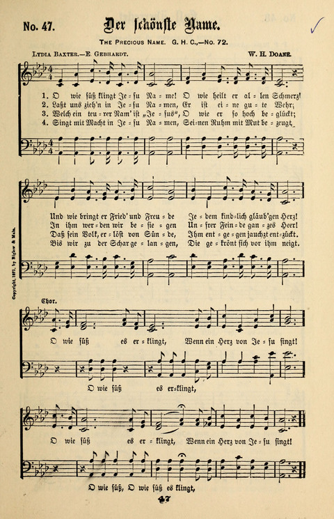 Evangeliums-Lieder 1 und 2: (Gospel Hymns) mit deutschen Kernliedern page 47