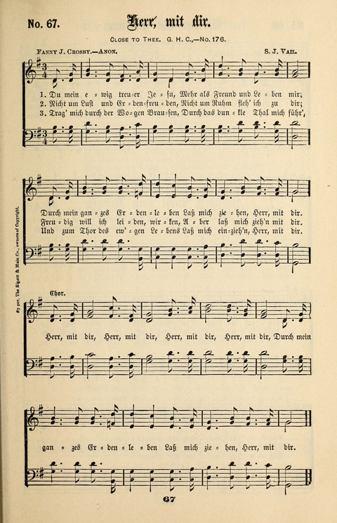 Evangeliums-Lieder 1 und 2: (Gospel Hymns) mit deutschen Kernliedern page 67