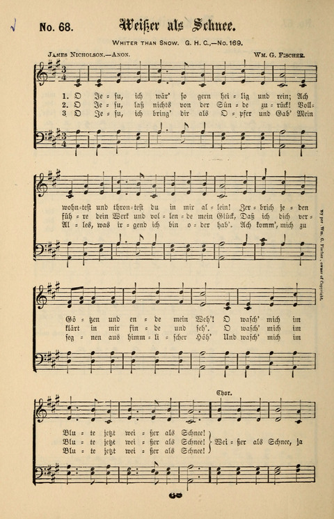 Evangeliums-Lieder 1 und 2: (Gospel Hymns) mit deutschen Kernliedern page 68