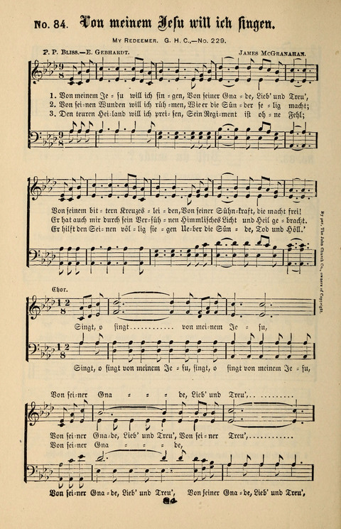 Evangeliums-Lieder 1 und 2: (Gospel Hymns) mit deutschen Kernliedern page 84