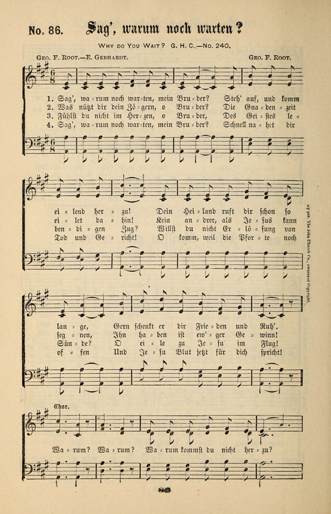 Evangeliums-Lieder 1 und 2: (Gospel Hymns) mit deutschen Kernliedern page 86