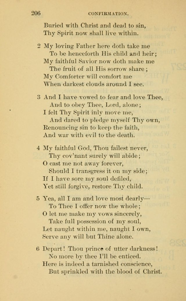 Evangelical Lutheran Hymnal page 206