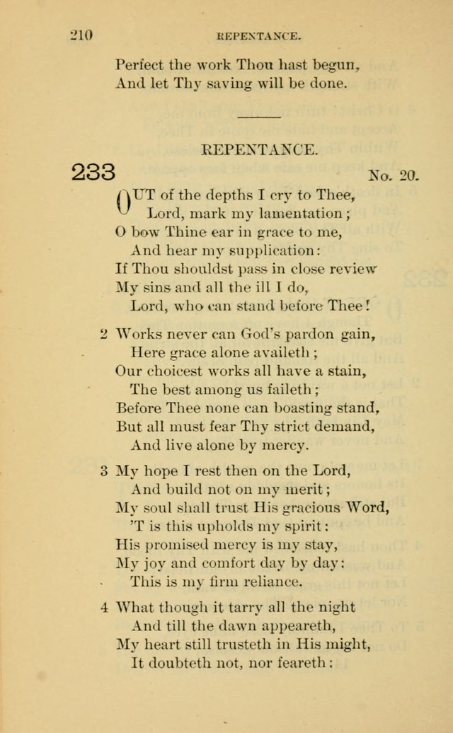 Evangelical Lutheran Hymnal page 210