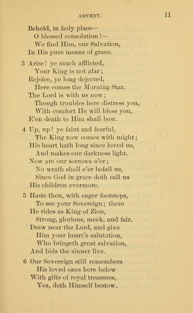 Evangelical Lutheran Hymnal. 9th ed. page 11