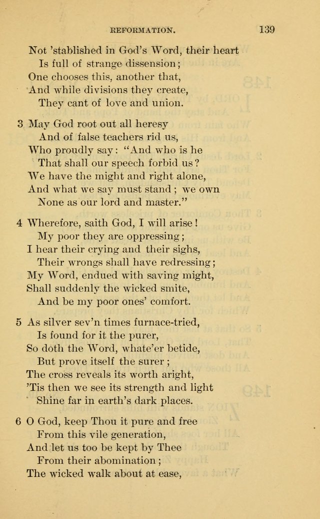 Evangelical Lutheran Hymnal. 9th ed. page 139