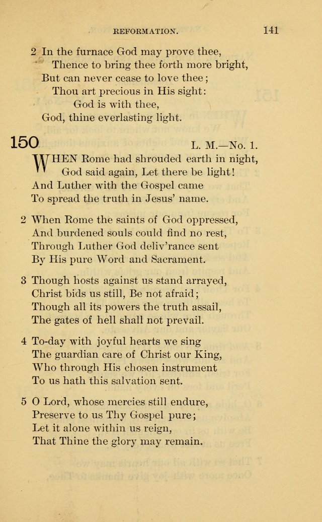 Evangelical Lutheran Hymnal. 9th ed. page 141