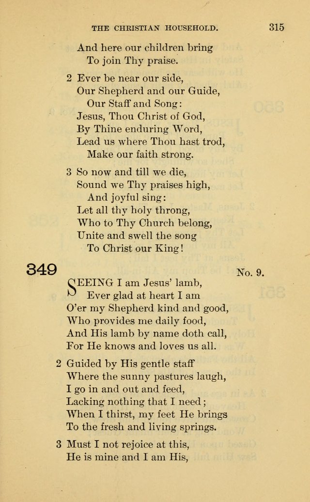 Evangelical Lutheran Hymnal. 9th ed. page 315