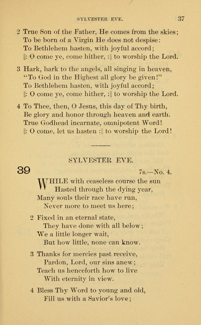 Evangelical Lutheran Hymnal. 9th ed. page 37