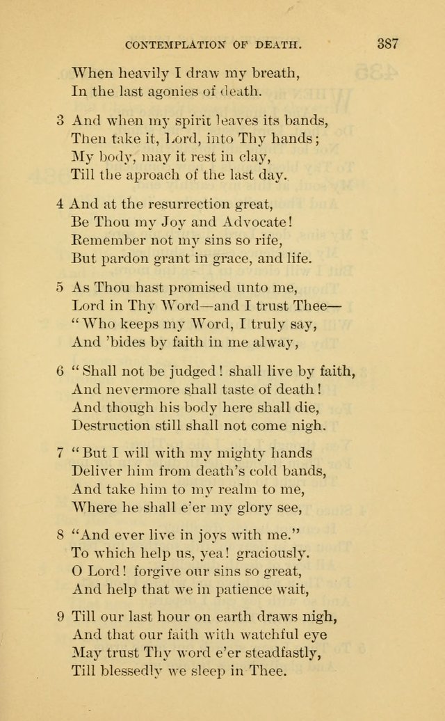 Evangelical Lutheran Hymnal. 9th ed. page 387