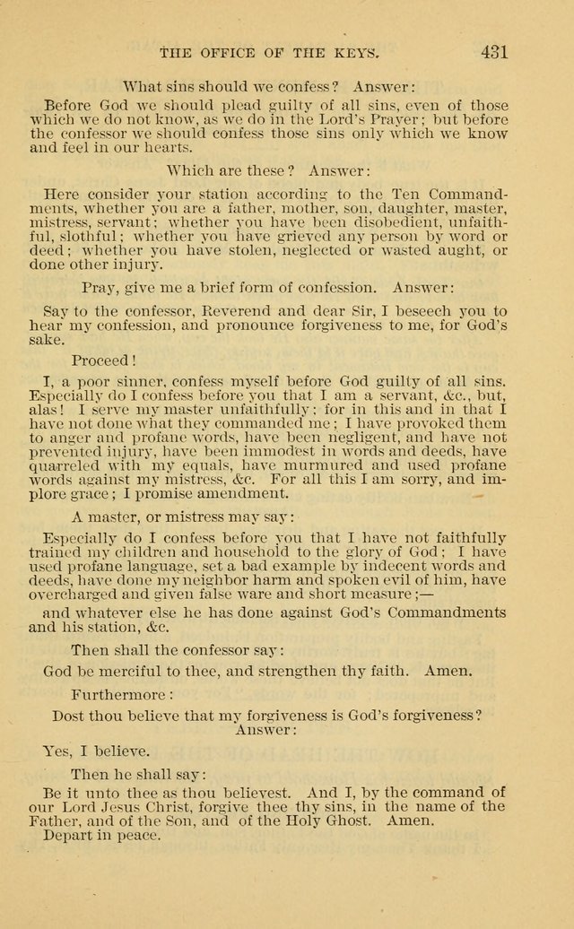 Evangelical Lutheran Hymnal. 9th ed. page 431