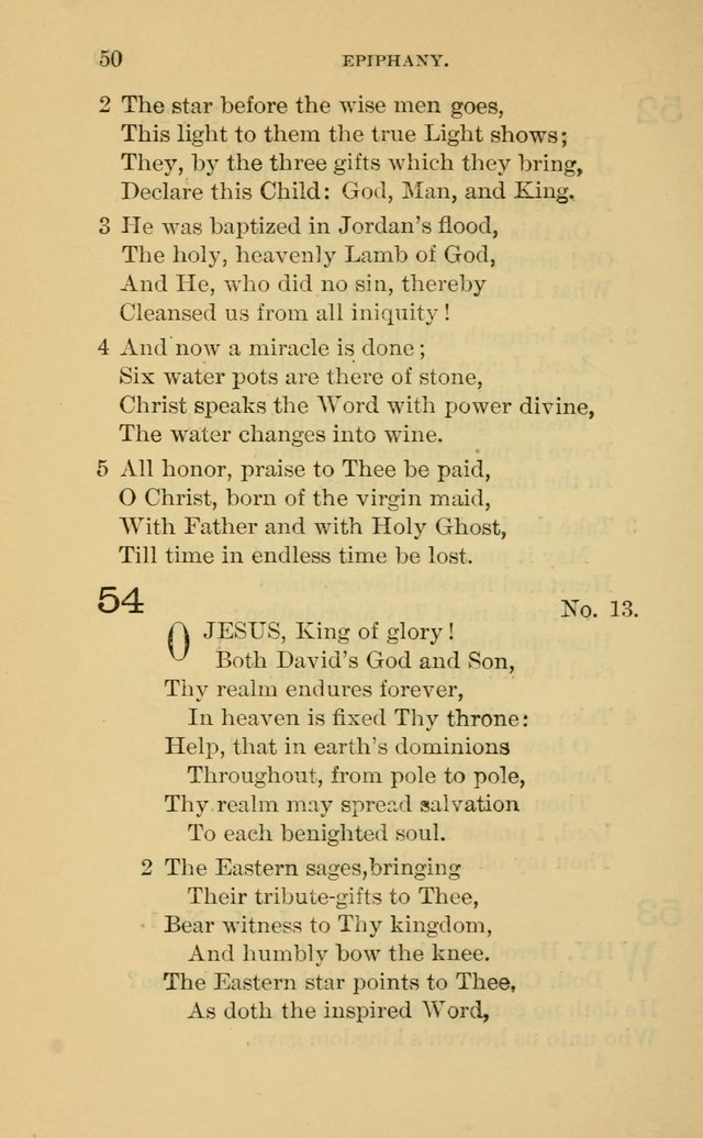 Evangelical Lutheran Hymnal. 9th ed. page 50