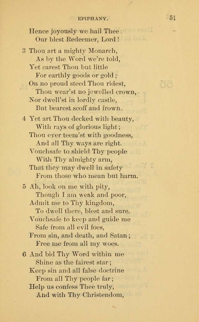 Evangelical Lutheran Hymnal. 9th ed. page 51