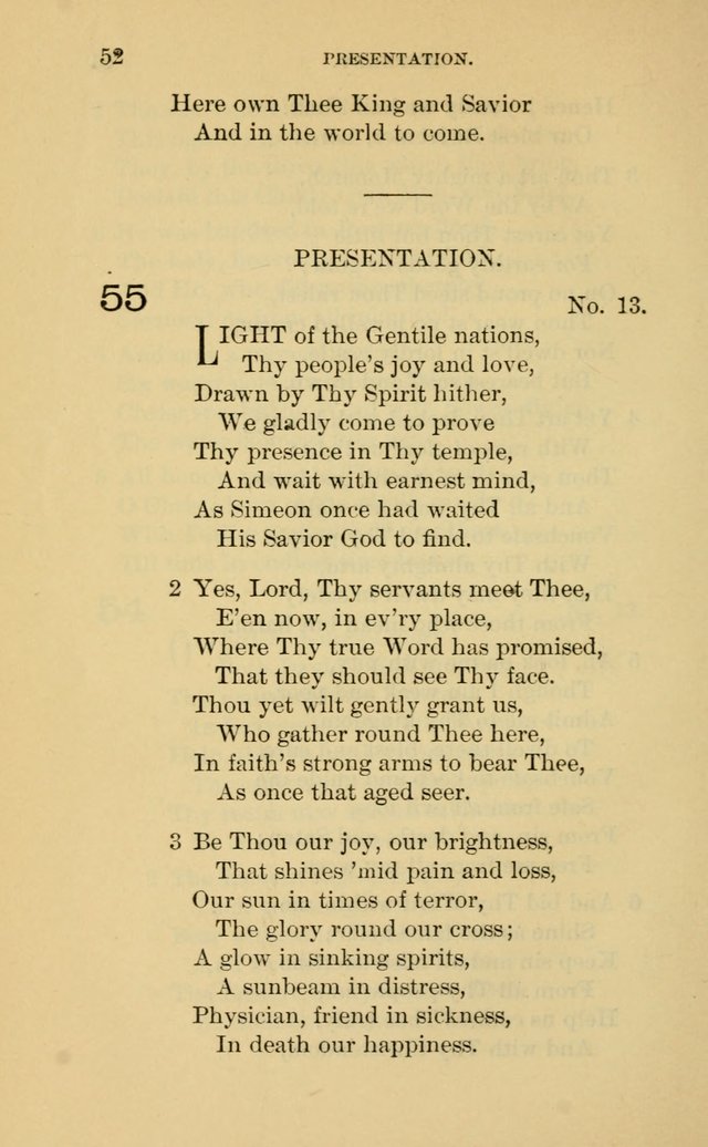 Evangelical Lutheran Hymnal. 9th ed. page 52