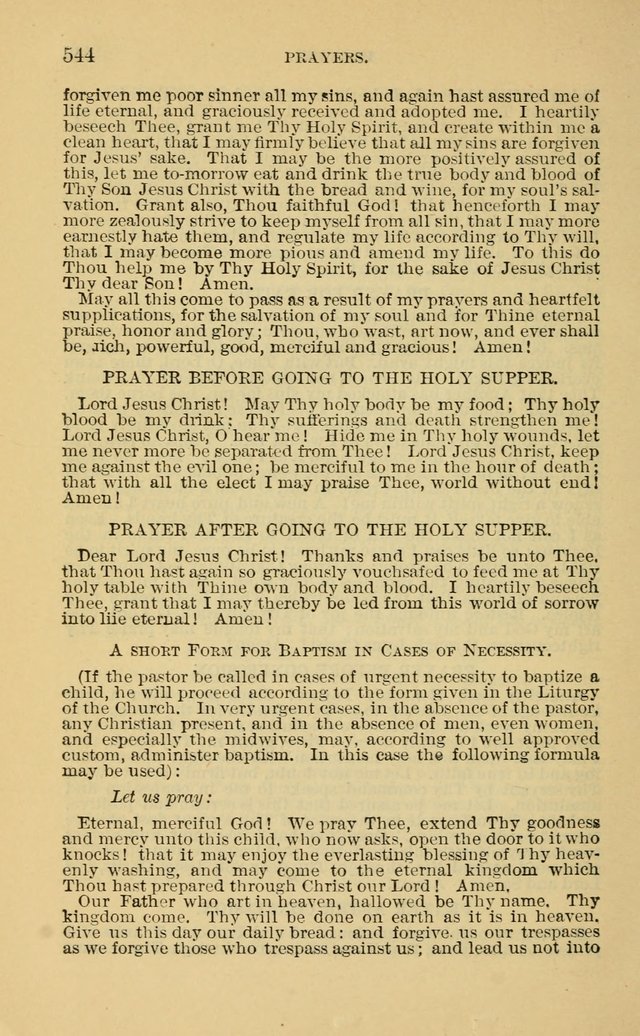 Evangelical Lutheran Hymnal. 9th ed. page 544