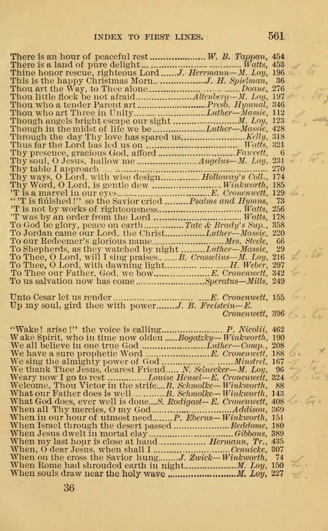 Evangelical Lutheran Hymnal. 9th ed. page 561