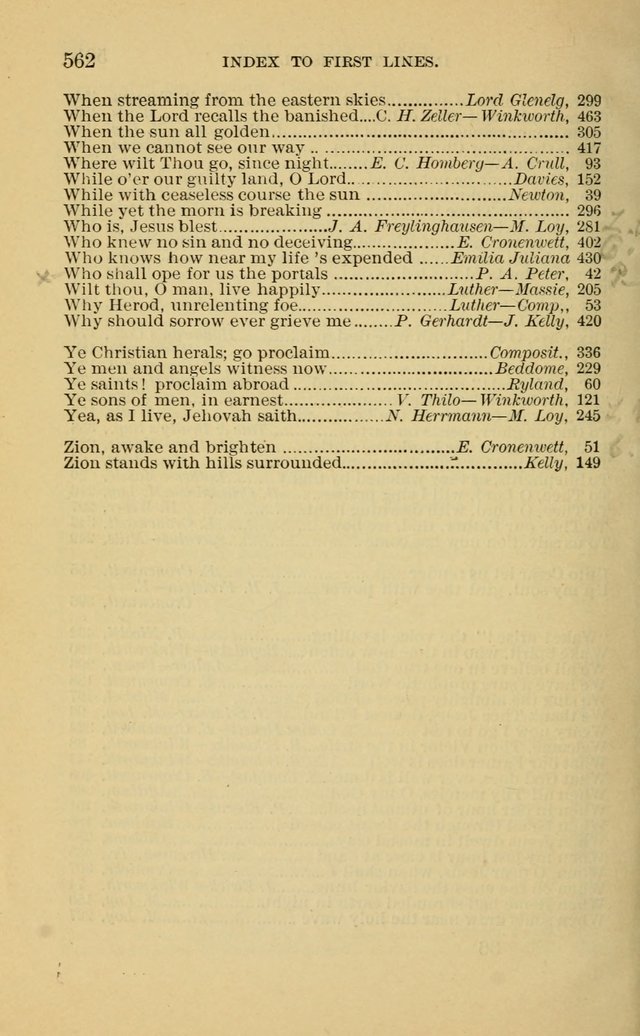 Evangelical Lutheran Hymnal. 9th ed. page 562