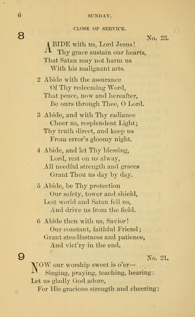 Evangelical Lutheran Hymnal. 9th ed. page 6