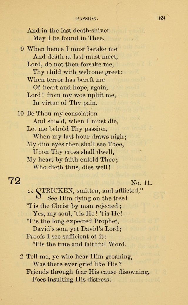 Evangelical Lutheran Hymnal. 9th ed. page 69