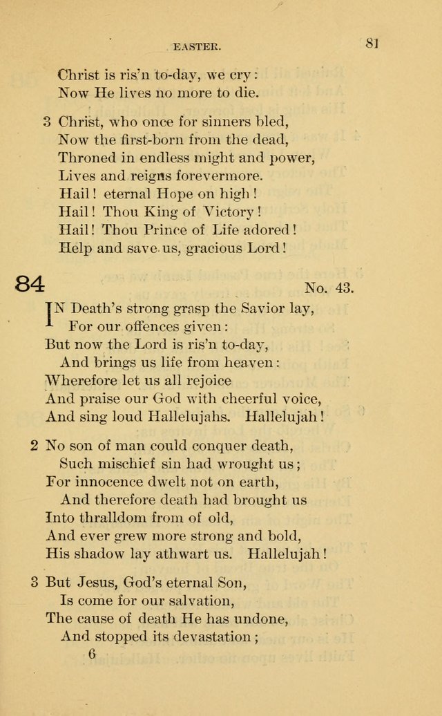 Evangelical Lutheran Hymnal. 9th ed. page 81