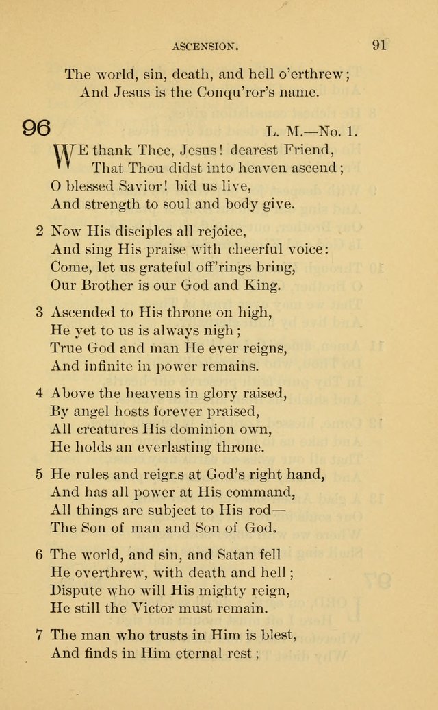 Evangelical Lutheran Hymnal. 9th ed. page 91