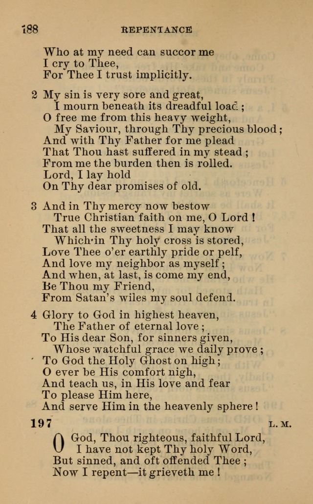 Evangelical Lutheran hymn-book page 215