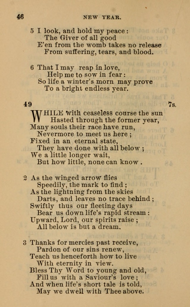 Evangelical Lutheran hymn-book page 73