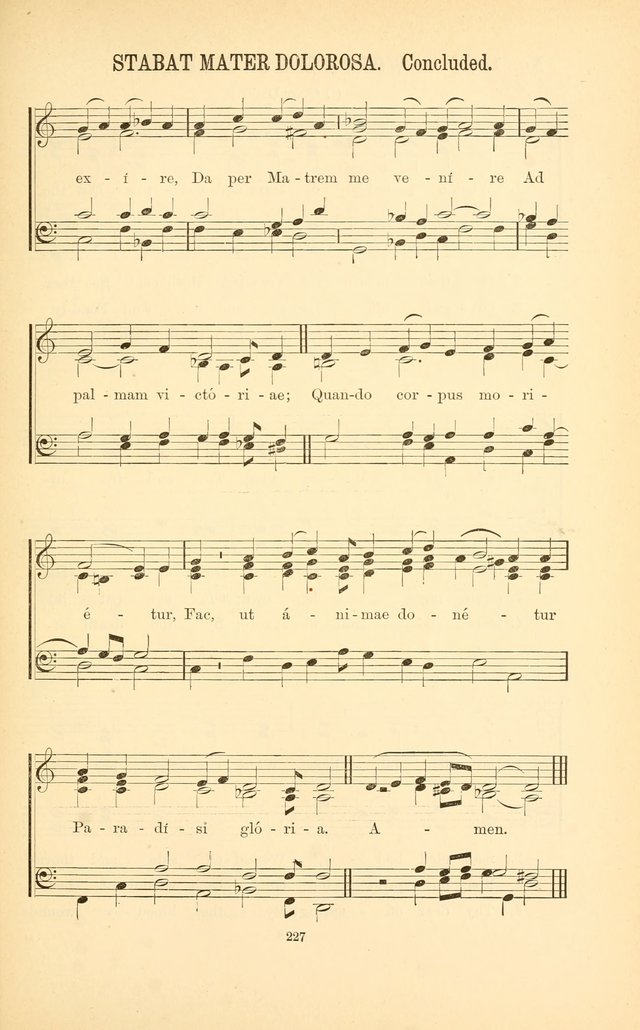 English and Latin Hymns, or Harmonies to Part I of the Roman Hymnal: for the Use of Congregations, Schools, Colleges, and Choirs page 240