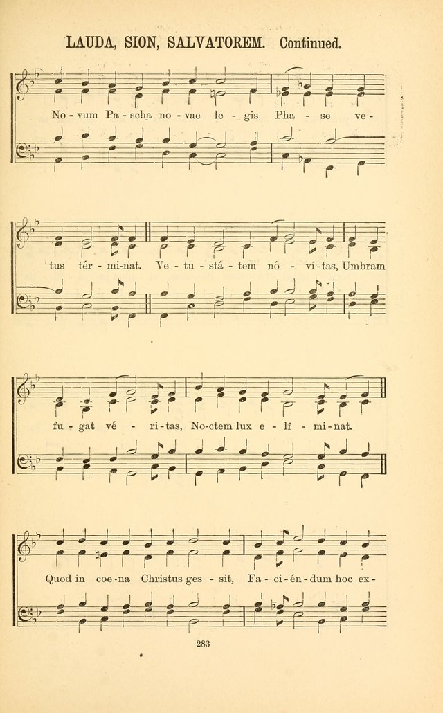 English and Latin Hymns, or Harmonies to Part I of the Roman Hymnal: for the Use of Congregations, Schools, Colleges, and Choirs page 296