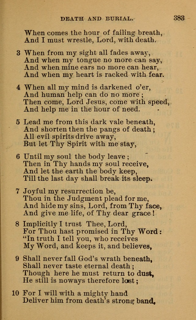 Evangelical Lutheran Hymn-book page 582