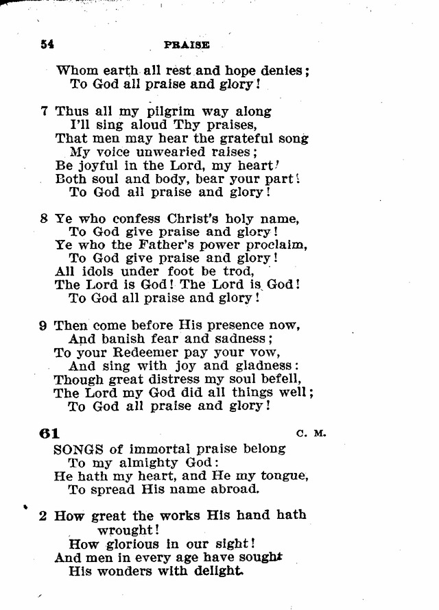 Evangelical Lutheran Hymn-book page 282