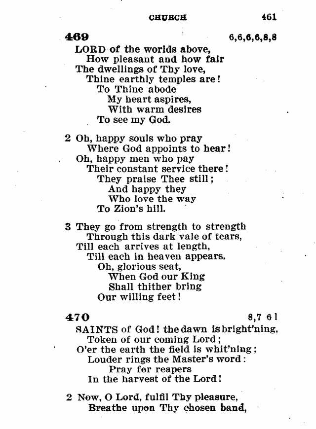 Evangelical Lutheran Hymn-book page 689