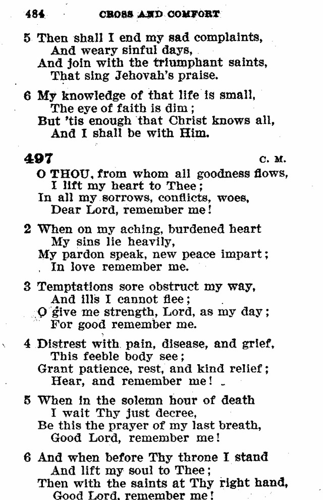 Evangelical Lutheran Hymn-book page 712