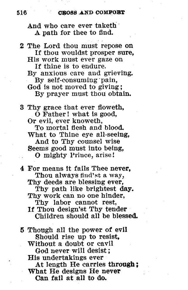 Evangelical Lutheran Hymn-book page 744