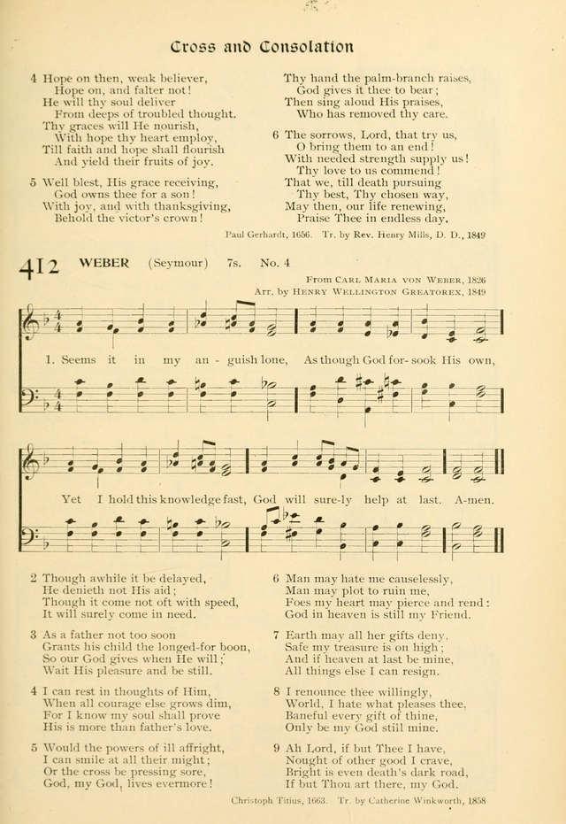 Evangelical Lutheran hymnal: with music page 416