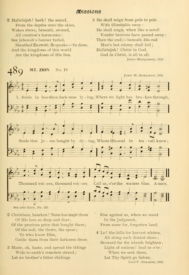 Evangelical Lutheran hymnal: with music page 484