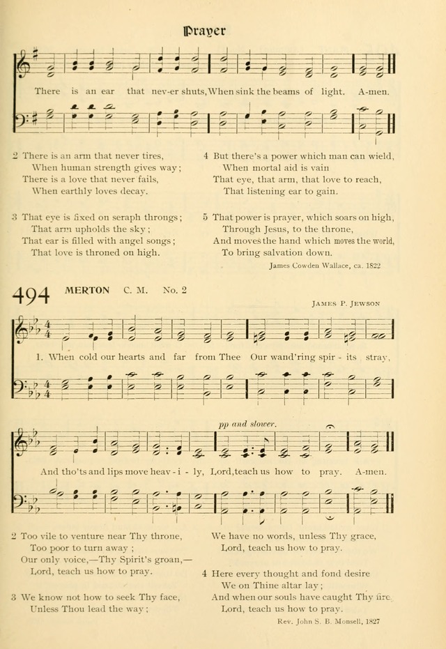 Evangelical Lutheran hymnal: with music page 488