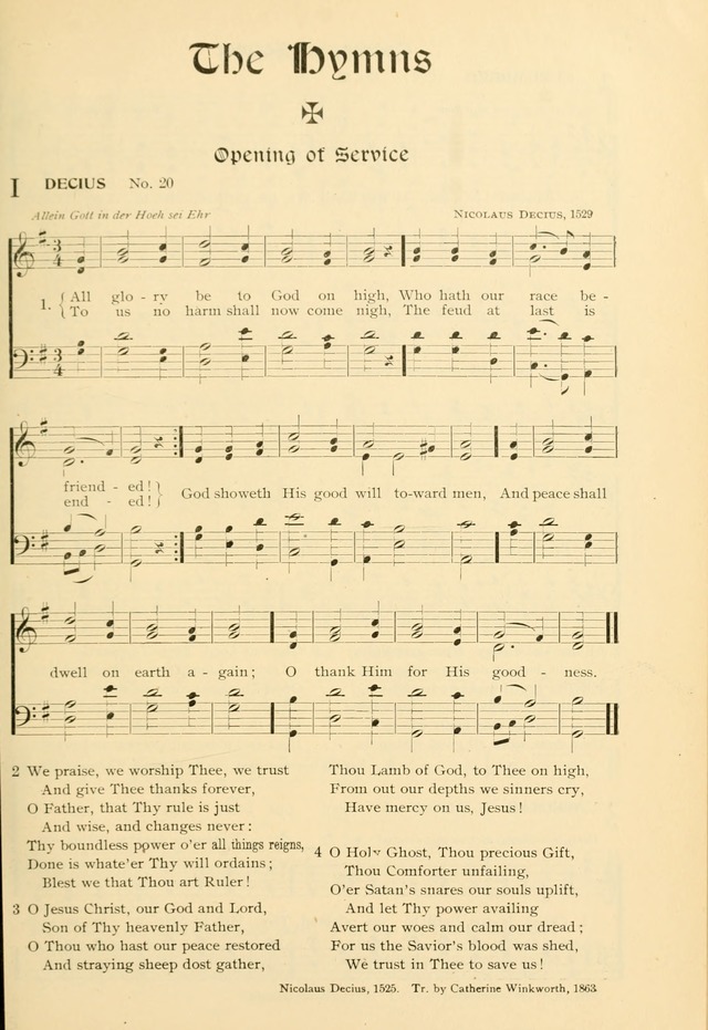 Evangelical Lutheran hymnal: with music page 76