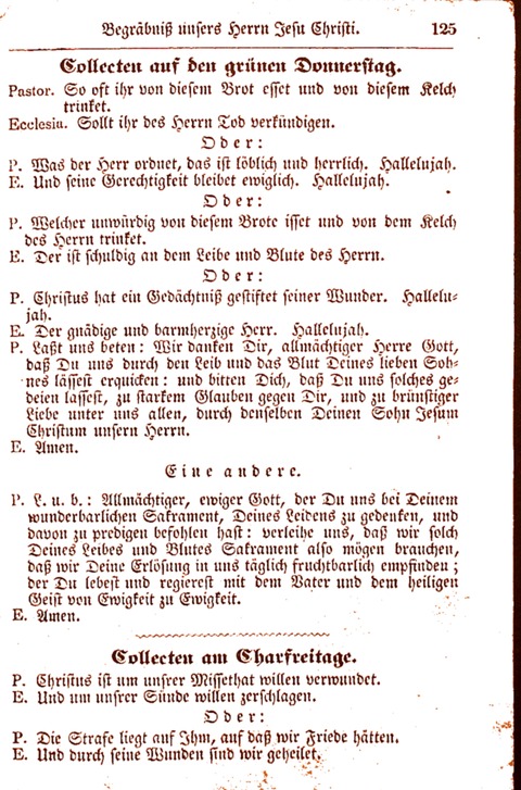 Evangelisch-Lutherisches Gesang-Buch: worin die gebräuchlichsten alten Kirchen-Lieder Dr. M. Lutheri und anderer reinen lehrer und zeugen Gottes, zur Befoerderung der wahren ... (2. verm. Aus.) page 125