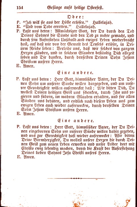 Evangelisch-Lutherisches Gesang-Buch: worin die gebräuchlichsten alten Kirchen-Lieder Dr. M. Lutheri und anderer reinen lehrer und zeugen Gottes, zur Befoerderung der wahren ... (2. verm. Aus.) page 154