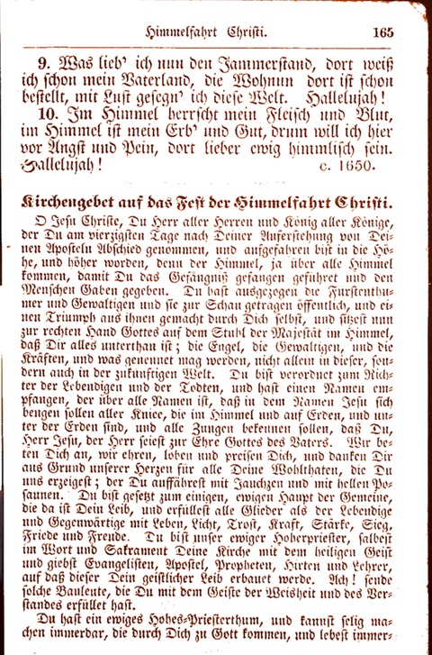 Evangelisch-Lutherisches Gesang-Buch: worin die gebräuchlichsten alten Kirchen-Lieder Dr. M. Lutheri und anderer reinen lehrer und zeugen Gottes, zur Befoerderung der wahren ... (2. verm. Aus.) page 165