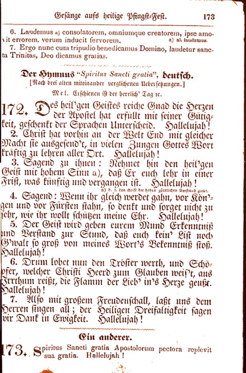 Evangelisch-Lutherisches Gesang-Buch: worin die gebräuchlichsten alten Kirchen-Lieder Dr. M. Lutheri und anderer reinen lehrer und zeugen Gottes, zur Befoerderung der wahren ... (2. verm. Aus.) page 173