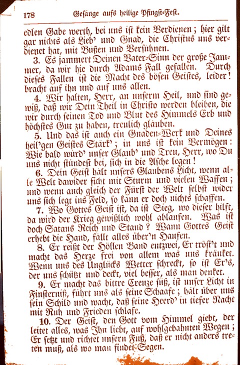 Evangelisch-Lutherisches Gesang-Buch: worin die gebräuchlichsten alten Kirchen-Lieder Dr. M. Lutheri und anderer reinen lehrer und zeugen Gottes, zur Befoerderung der wahren ... (2. verm. Aus.) page 178