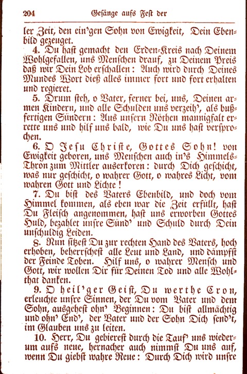 Evangelisch-Lutherisches Gesang-Buch: worin die gebräuchlichsten alten Kirchen-Lieder Dr. M. Lutheri und anderer reinen lehrer und zeugen Gottes, zur Befoerderung der wahren ... (2. verm. Aus.) page 204