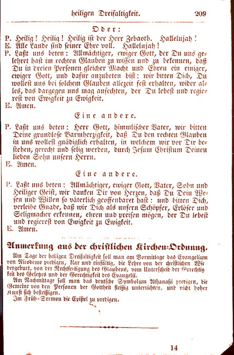 Evangelisch-Lutherisches Gesang-Buch: worin die gebräuchlichsten alten Kirchen-Lieder Dr. M. Lutheri und anderer reinen lehrer und zeugen Gottes, zur Befoerderung der wahren ... (2. verm. Aus.) page 209