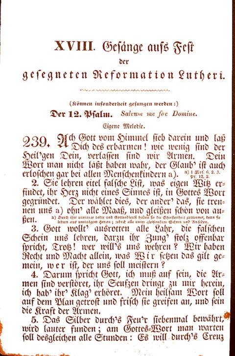 Evangelisch-Lutherisches Gesang-Buch: worin die gebräuchlichsten alten Kirchen-Lieder Dr. M. Lutheri und anderer reinen lehrer und zeugen Gottes, zur Befoerderung der wahren ... (2. verm. Aus.) page 261