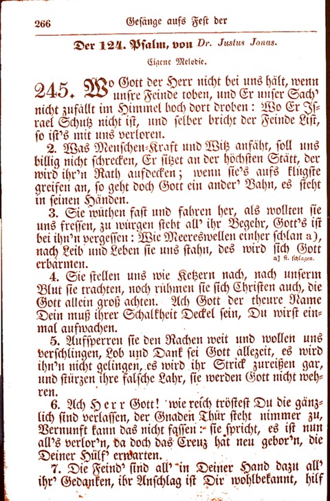 Evangelisch-Lutherisches Gesang-Buch: worin die gebräuchlichsten alten Kirchen-Lieder Dr. M. Lutheri und anderer reinen lehrer und zeugen Gottes, zur Befoerderung der wahren ... (2. verm. Aus.) page 267